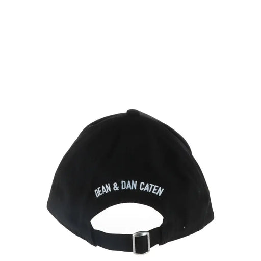 Black baseball cap with Icon embroidery, stylish and comfortable headwear