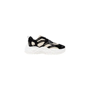 Black and beige chunky athletic sneakers with white sole from Armani Exchange Women Purple Lace Up collection