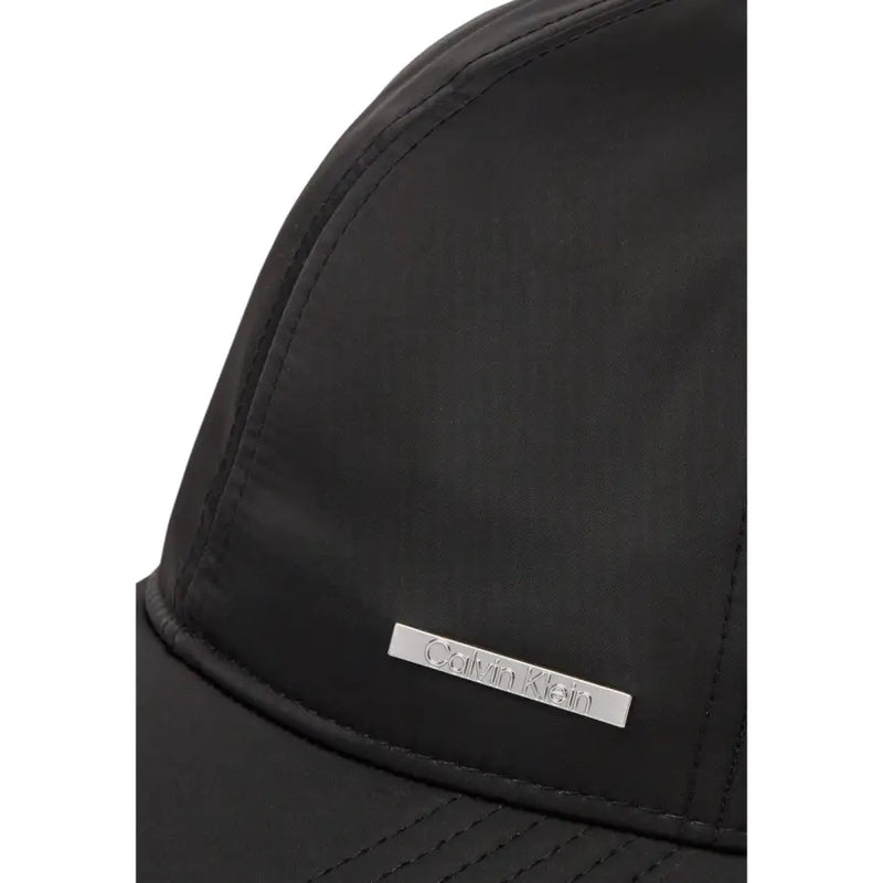 Black Calvin Klein baseball cap displayed in the Calvin Klein Black Baseball Cap product image