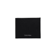 Black Calvin Klein textured wallet displayed in a product image