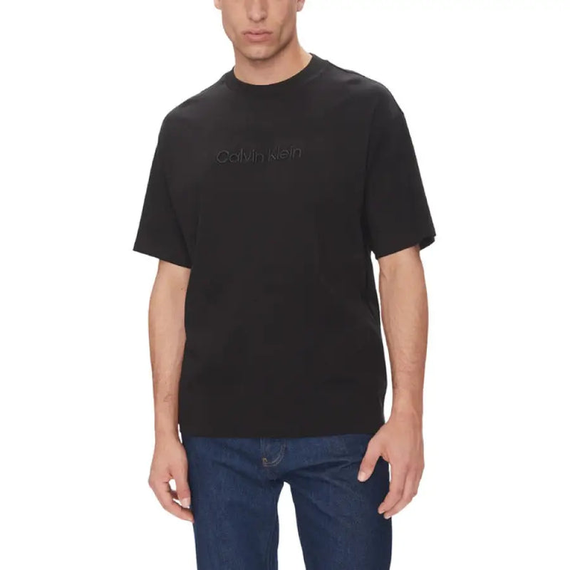 Black crewneck T-shirt from Black T Shirt Collection for Men, stylish and comfortable