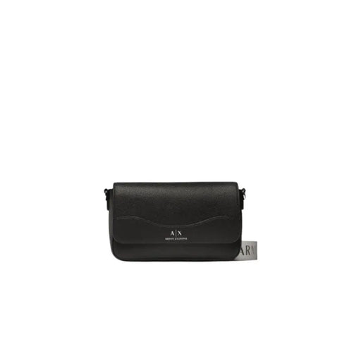 Black Leather Rectangular Shoulder and Crossbody Bag displayed with a sleek black crossbody design