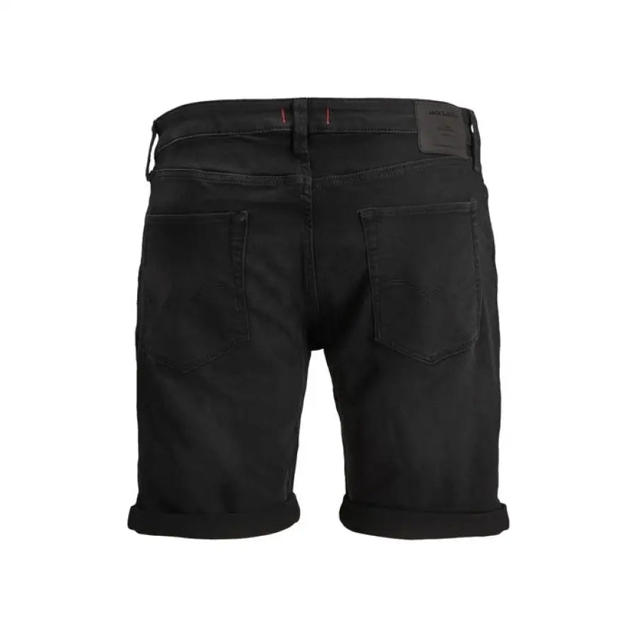 Jack & Jones black denim shorts for urban city fashion