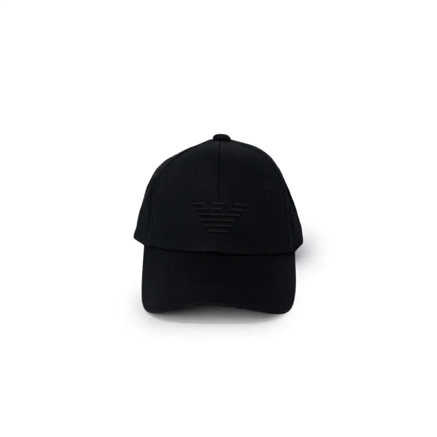Emporio Armani Underwear Men Cap - Black hat on white background.