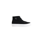 Black high-top sneaker with white platform sole suitable for casual and streetwear styles