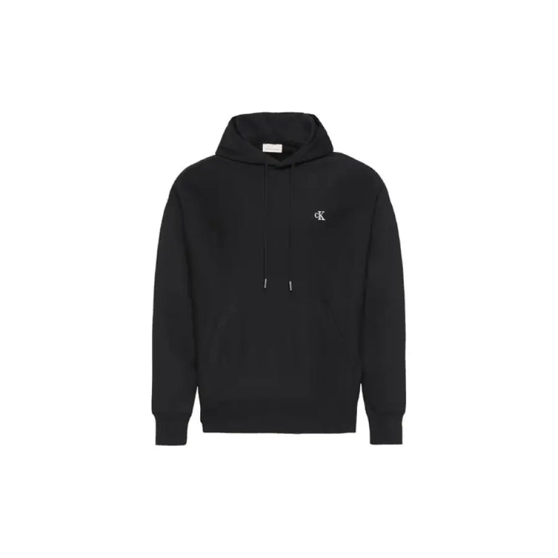 Black hooded sweatshirt from Calvin Klein featuring a sleek and stylish design