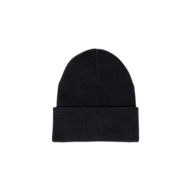 Armani Exchange Black Knit Beanie, stylish winter accessory for men and women