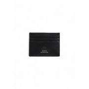 Black leather card holder with Guess logo displayed in the Guess Men Wallet product line