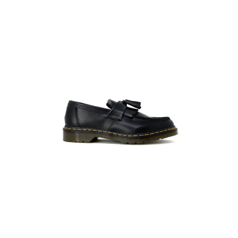 Black leather tassel loafer in Dr Martens Mens Slip On Shoes for Fall Winter collection