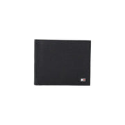 Open Black Leather Wallet showcasing its sleek design and premium material