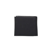 Open Black Leather Wallet showcasing sleek design and high-quality craftsmanship