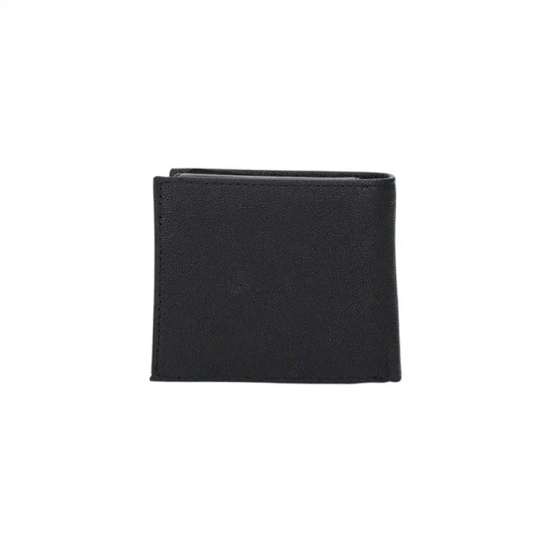 Open Black Leather Wallet showcasing sleek design and high-quality craftsmanship