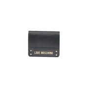 Black Love Moschino Wallet featuring a sleek design and stylish black finish