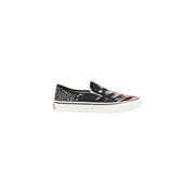 Black patterned slip-on shoe from Vans Women’s Blue Floral Leather Sneakers collection