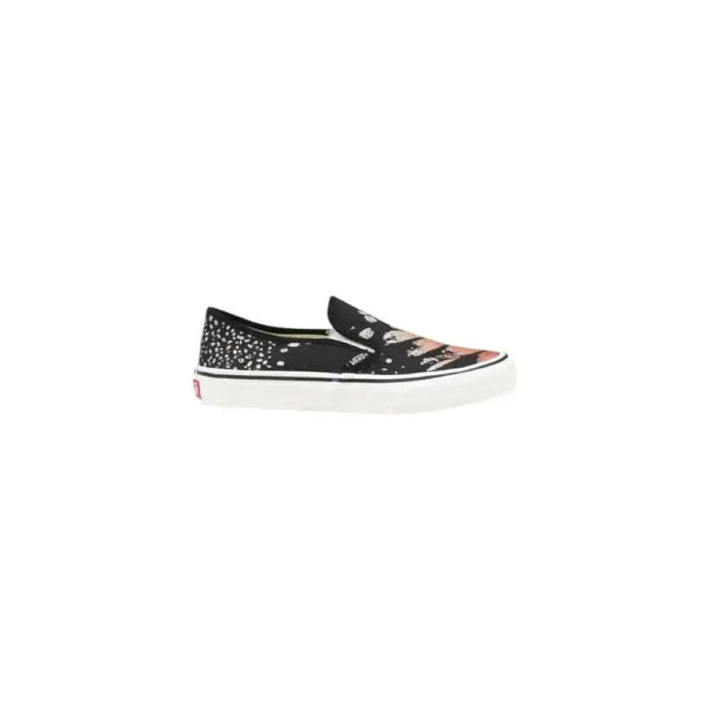 Black patterned slip-on shoe from Vans Women’s Blue Floral Leather Sneakers collection