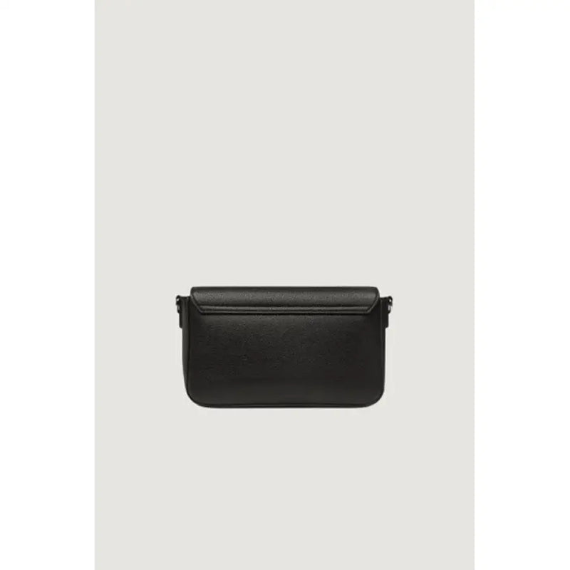 Black rectangular leather shoulder and crossbody bag displayed for stylish accessories