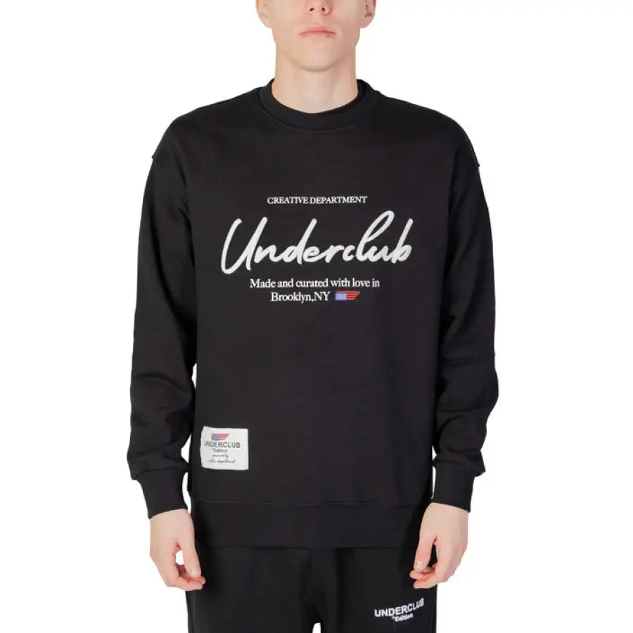 
                      
                        Underclub Men’s Sweatshirt in urban city style with ’s in white on black
                      
                    