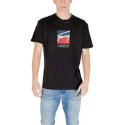 Black Tommy Hilfiger T Shirt displayed in Tommy Hilfiger Navy Blue T Shirt product image