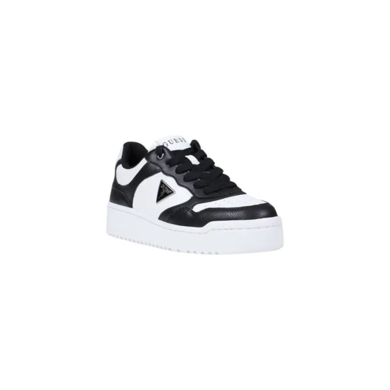 Black and white Guess sneakers with thick white sole for women in fall winter collection