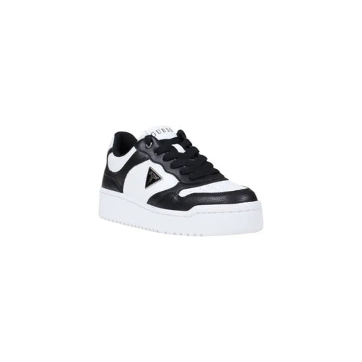 Black and white Guess sneakers with thick white sole for women in fall winter collection