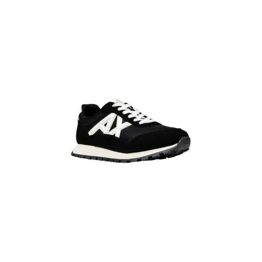 Black and white AX Running Sneaker displayed in a product image