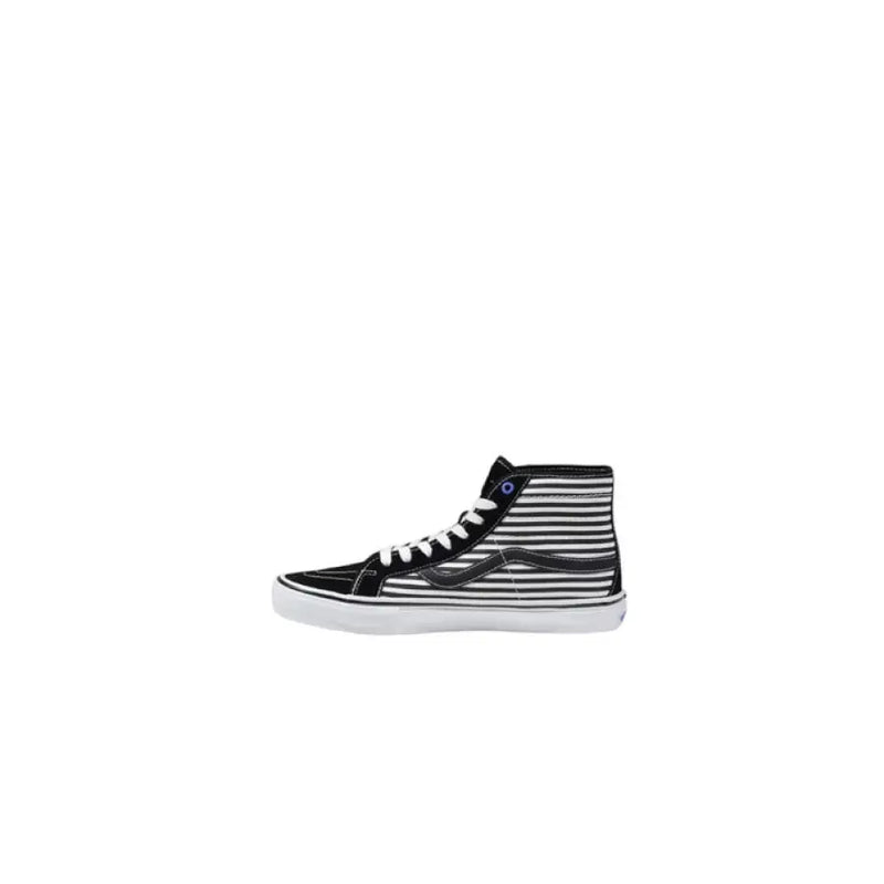 Black and white striped high-top sneaker from Vans Men Fall Winter collection