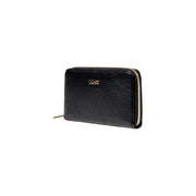 Black zippered wallet with sleek design and secure closure for everyday use