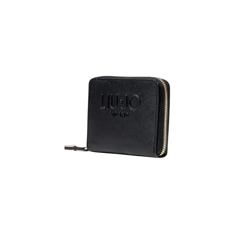 Black zippered wallet from Liu Jo featuring sleek design and secure closure