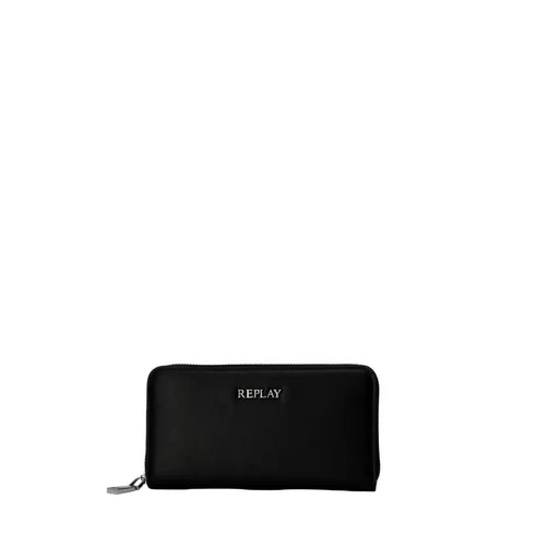 Black zippered wallet from the White Rectangular Zippered Wallet collection