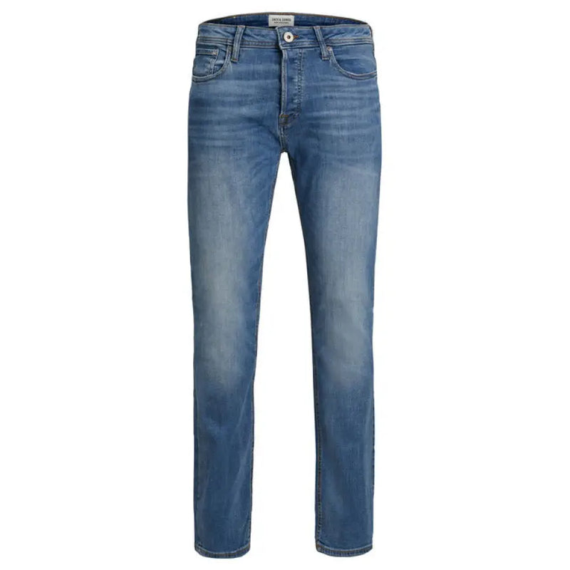 Jack & Jones Blue Men’s Jeans with Worn Out Effect in stylish blue denim fabric