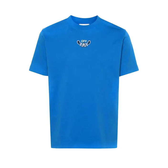 Blue short-sleeved T shirt displayed as part of Blue Shorts and T Shirt set