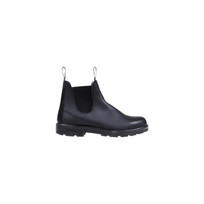 Schwarze Blundstone Herren-Lederstiefel zum Hineinschlüpfen mit elastischen Seiteneinsätzen und robuster Gummisohle