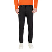Schwarze, schmal geschnittene Jeans von Borghese Herrenhosen mit stilvoller und bequemer Passform
