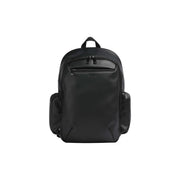 Boss Rucksack Jace für Herren aus schwarzem Leder mit dezentem Markenlogo und minimalistischem Design, Vorderansicht