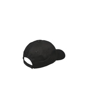 Schwarze Baseballkappe mit formstabiler Krone und verstellbarem Riemen aus 100 % Baumwolle für Frühling und Sommer