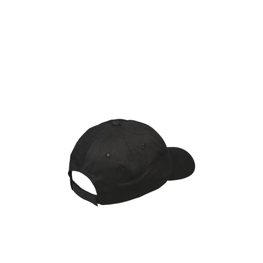 Schwarze Baseballkappe mit formstabiler Krone und verstellbarem Riemen aus 100 % Baumwolle für Frühling und Sommer
