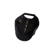 Schwarz Hugo Boss-Baseballkappe mit orangefarbenem Innenfutter und Logo-Aufdruck aus 100 % Baumwolle – das perfekte Accessoire für Frühling und Sommer.
