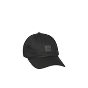 Schwarz Hugo Boss Baseballkappe mit mattem, quadratischem Logo-Patch aus 100 % Baumwolle – das perfekte Accessoire für Frühling und Sommer.