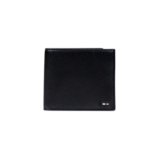 Black leather bi-fold wallet with inner pockets from Boss Men Fall Winter collection