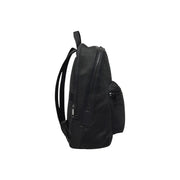Boss Herrenrucksack, schwarz, aus Polyester mit schwarzem, strukturiertem Nylon und eleganten Reißverschlüssen, minimalistisches Design, 30 x 40 x 14 cm