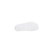 Weiße Gummisohle mit geripptem Profil für besseren Halt, Herren-Hausschuhe mit weißem Logo-Print, PVC, Frühling/Sommer