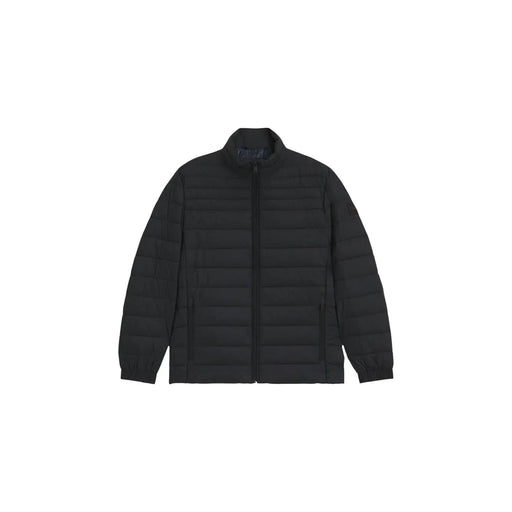 Boss Steppjacke Oden2 für Herren in Schwarz mit Steppstruktur und Stehkragen, Vorderansicht