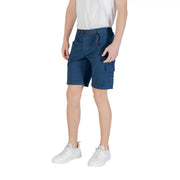 Boss Shorts 50534196 Cargoshorts für Herren in Marineblau mit mehreren Taschen und Gürtel, Vorderansicht