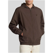 Brown hooded zip-up jacket from Lyle & Scott Green Hooded Blazer All Seasons collection