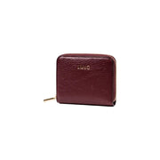 Elegant Burgundy Zippered Leather Wallet with secure closure and stylish design