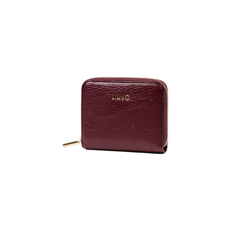 Elegant Burgundy Zippered Leather Wallet with secure closure and stylish design