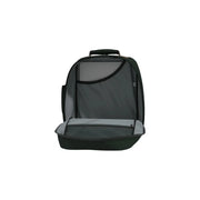 Schwarzer Laptop-Rucksack mit grauen Netzfächern von Cabin Zero, klassischer Herrenrucksack, 28 l, grünes Polyester, 28 l