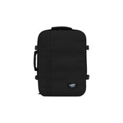 Schwarzer Kabinenkoffer Zero mit elegantem, minimalistischem Design und strapazierfähigem Außenmaterial für Reisen