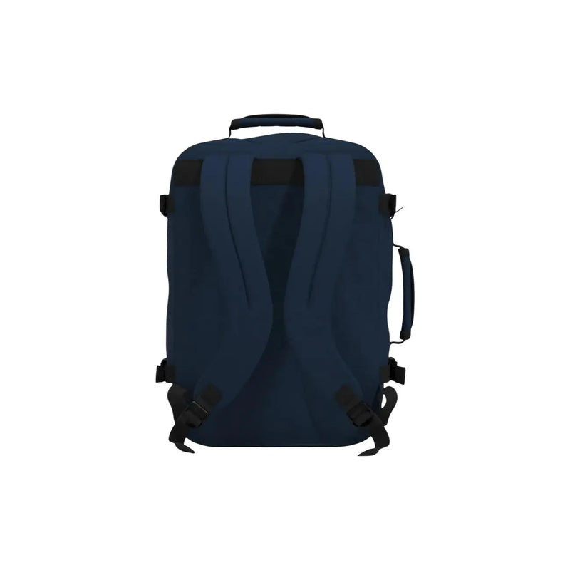 Marineblauer Cabin Zero Herren-Rucksack im klassischen Stil aus Polyester mit schwarzen Tragegurten und einem top Griff, 36 Liter Fassungsvermögen