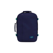 Marineblauer Cabin Zero Herren-Rucksack, klassisches Modell, blauer Polyester, 36 Liter, Handgepäckkoffer mit türkisfarbenen Schnallen und top handhaben